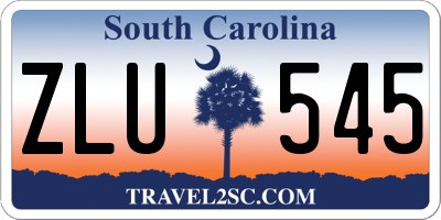 SC license plate ZLU545