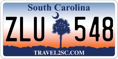 SC license plate ZLU548