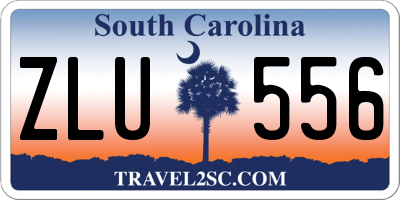 SC license plate ZLU556