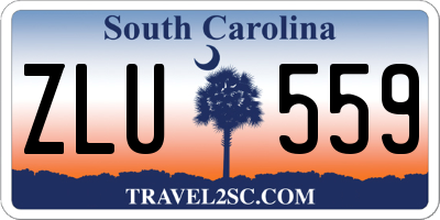 SC license plate ZLU559