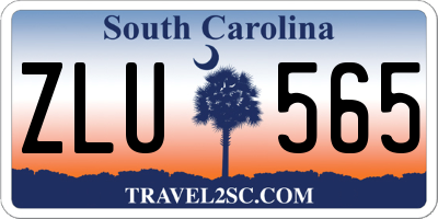 SC license plate ZLU565