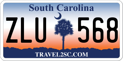 SC license plate ZLU568