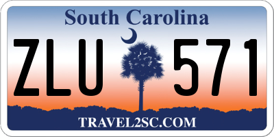 SC license plate ZLU571