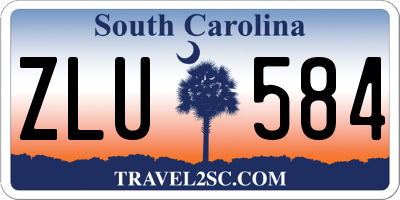 SC license plate ZLU584