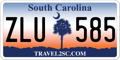 SC license plate ZLU585