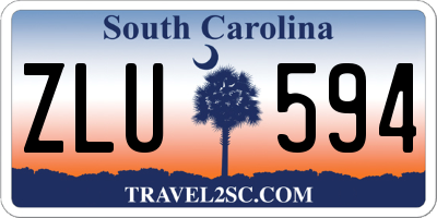 SC license plate ZLU594