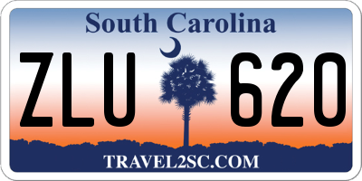 SC license plate ZLU620