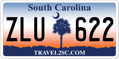 SC license plate ZLU622