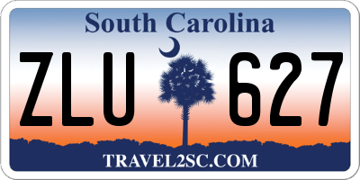 SC license plate ZLU627