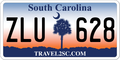 SC license plate ZLU628