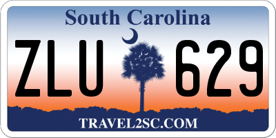 SC license plate ZLU629