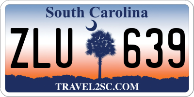 SC license plate ZLU639