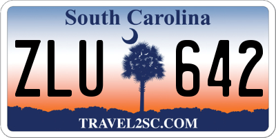 SC license plate ZLU642