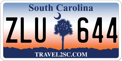 SC license plate ZLU644