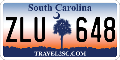 SC license plate ZLU648