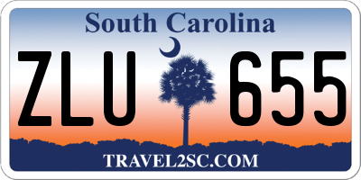 SC license plate ZLU655