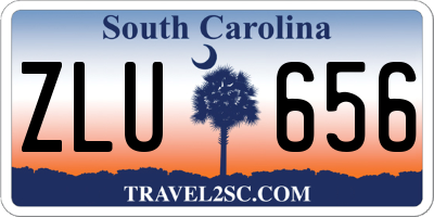 SC license plate ZLU656