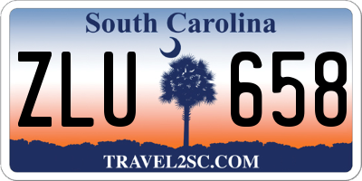 SC license plate ZLU658