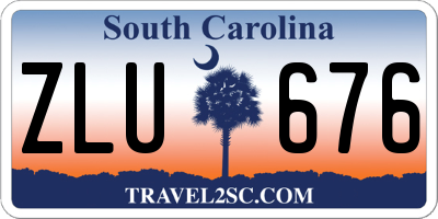 SC license plate ZLU676