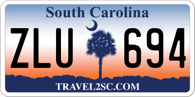 SC license plate ZLU694
