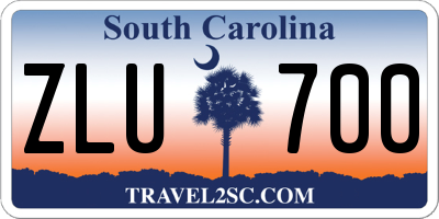 SC license plate ZLU700