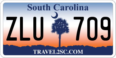 SC license plate ZLU709
