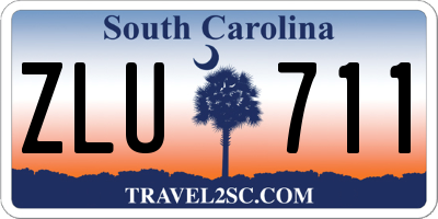 SC license plate ZLU711