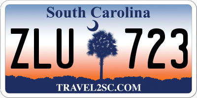 SC license plate ZLU723