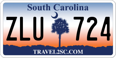 SC license plate ZLU724