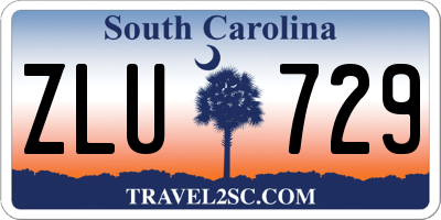 SC license plate ZLU729