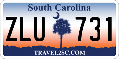 SC license plate ZLU731