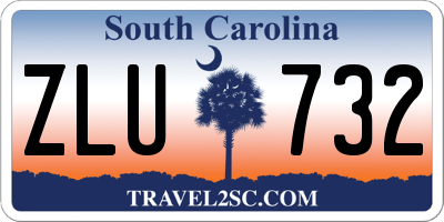 SC license plate ZLU732