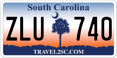 SC license plate ZLU740