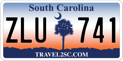 SC license plate ZLU741