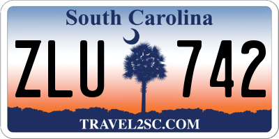 SC license plate ZLU742