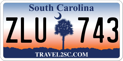 SC license plate ZLU743