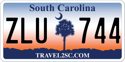SC license plate ZLU744