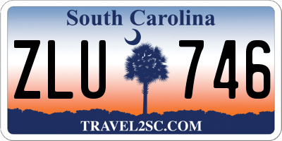 SC license plate ZLU746