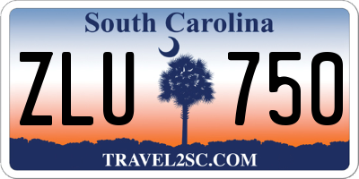 SC license plate ZLU750