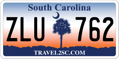SC license plate ZLU762