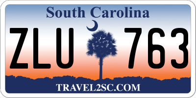 SC license plate ZLU763