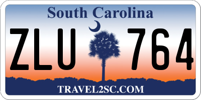 SC license plate ZLU764