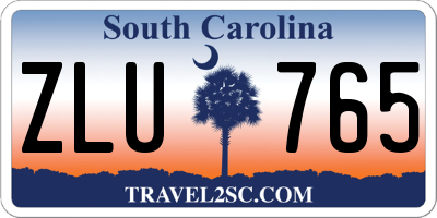 SC license plate ZLU765