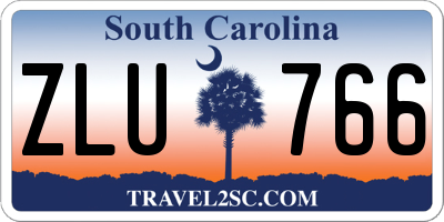 SC license plate ZLU766