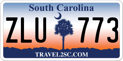 SC license plate ZLU773
