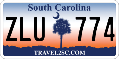 SC license plate ZLU774