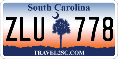 SC license plate ZLU778