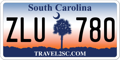 SC license plate ZLU780