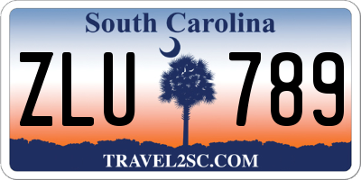 SC license plate ZLU789