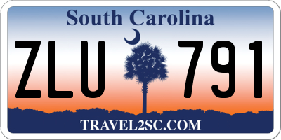 SC license plate ZLU791